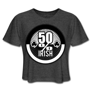 50% Irish Women's Cropped T-Shirt