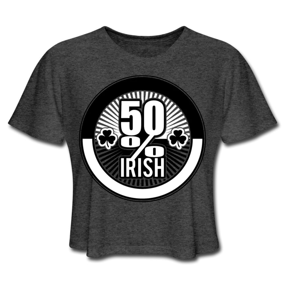 50% Irish Women's Cropped T-Shirt