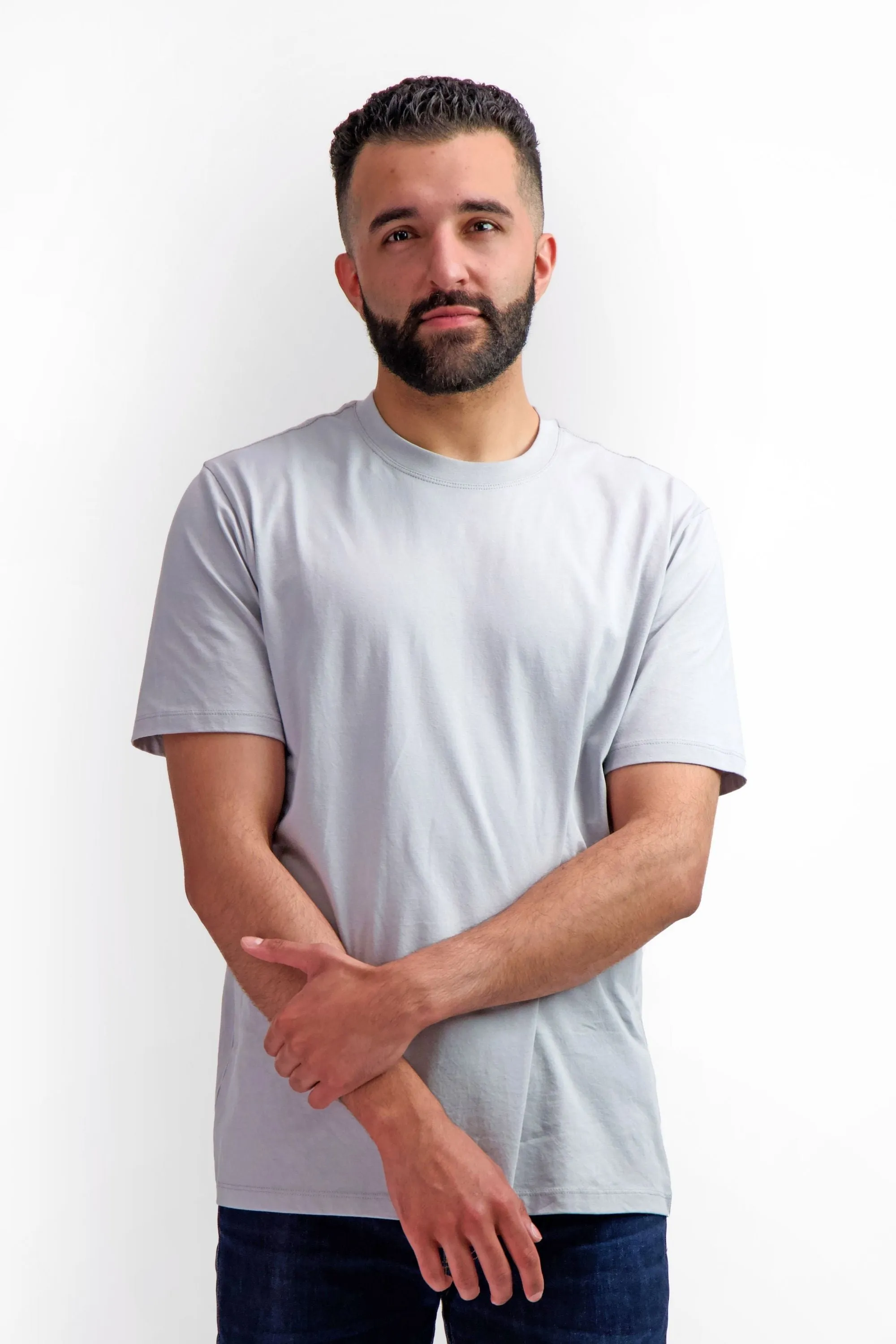 6-Pack Unisex Short Sleeve Gray T-Shirts | Sustainable Everyday Classic Fit