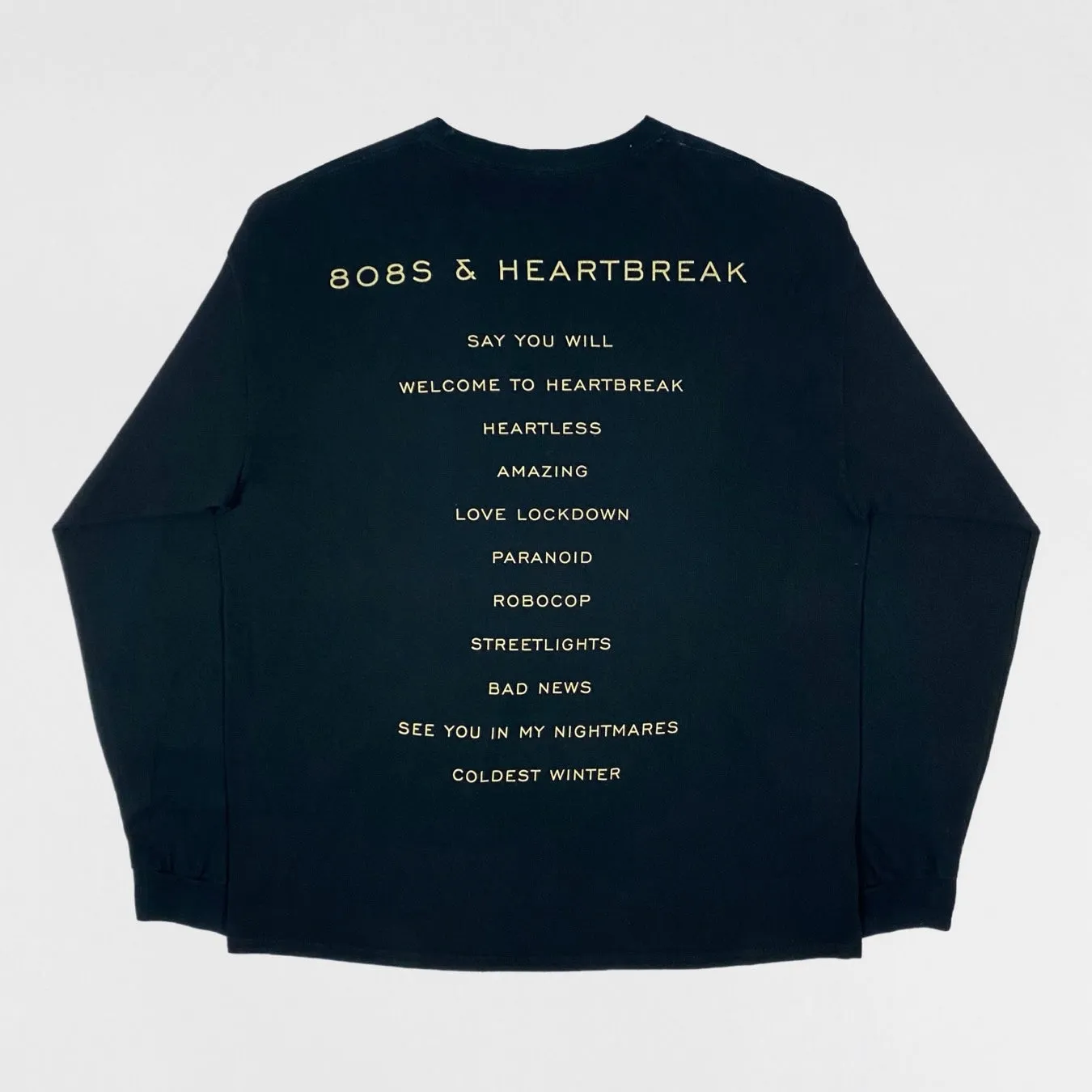 808’s & Heartbreak 2015 Hollywood Bowl Long Sleeve In Black