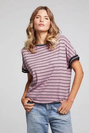 Amber Stripe Mix Tee