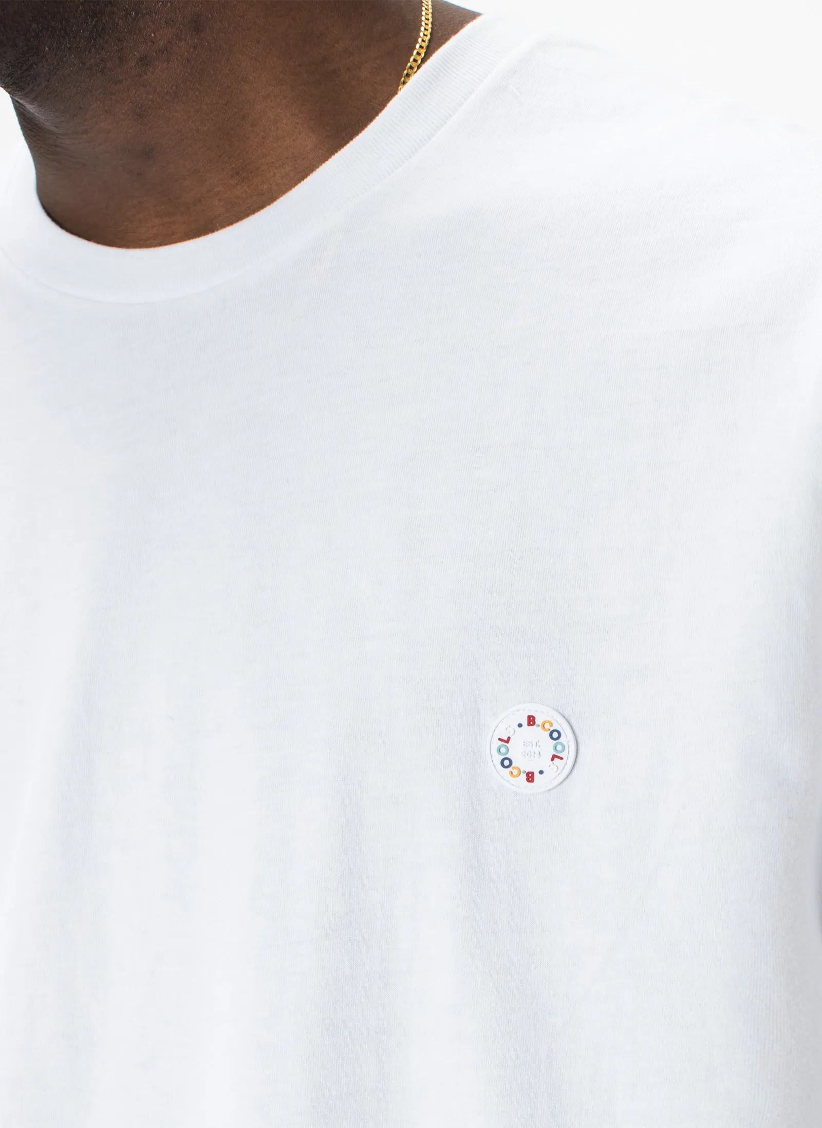 Badge Tee White