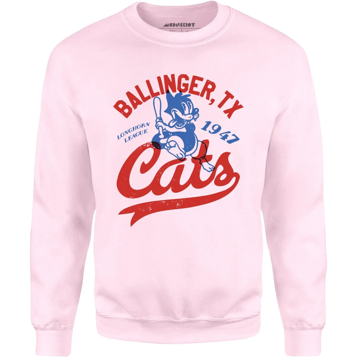 Ballinger Cats - Texas - Vintage Defunct Baseball Teams - Unisex Sweatshirt