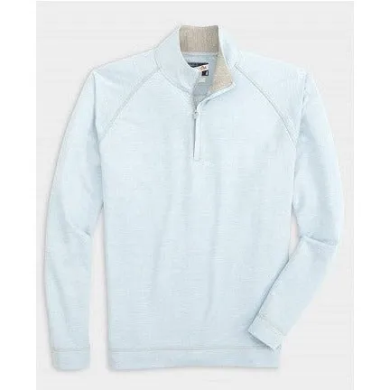 Bannister Heathered 1/4 Zip Pullover in Placid by Johnnie-O