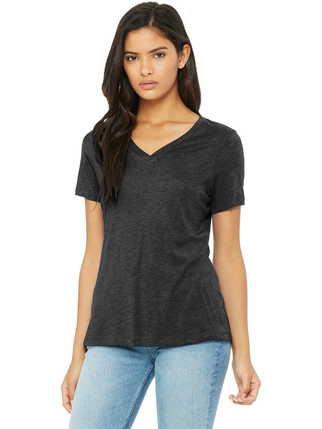 Bella Canvas Ladies Relaxed Triblend V-Neck Tee