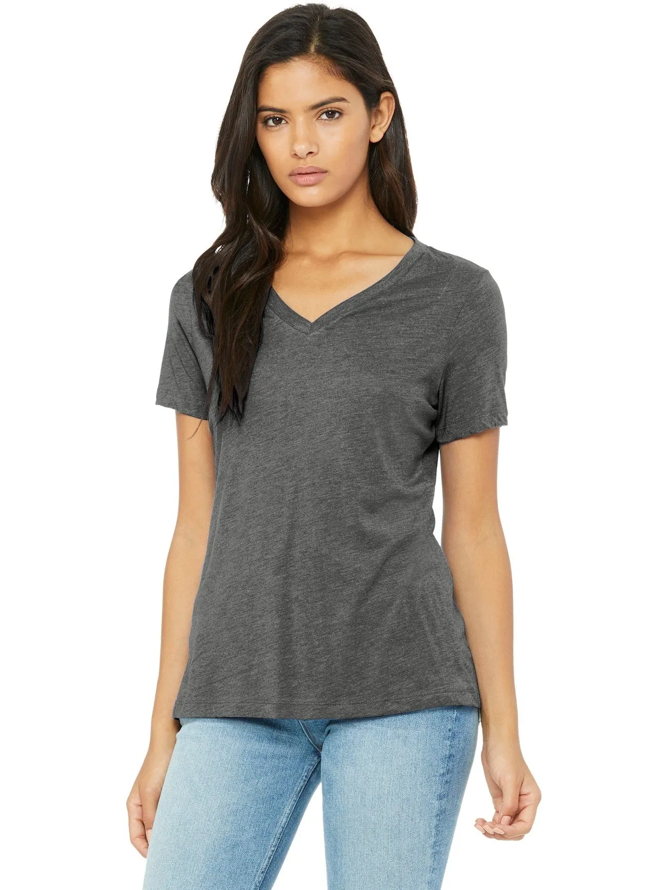 Bella Canvas Ladies Relaxed Triblend V-Neck Tee