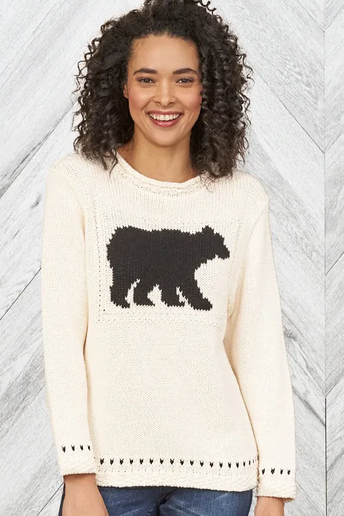 Canadiana Eco cotton "Laurentian Bear" Pullover Sweater