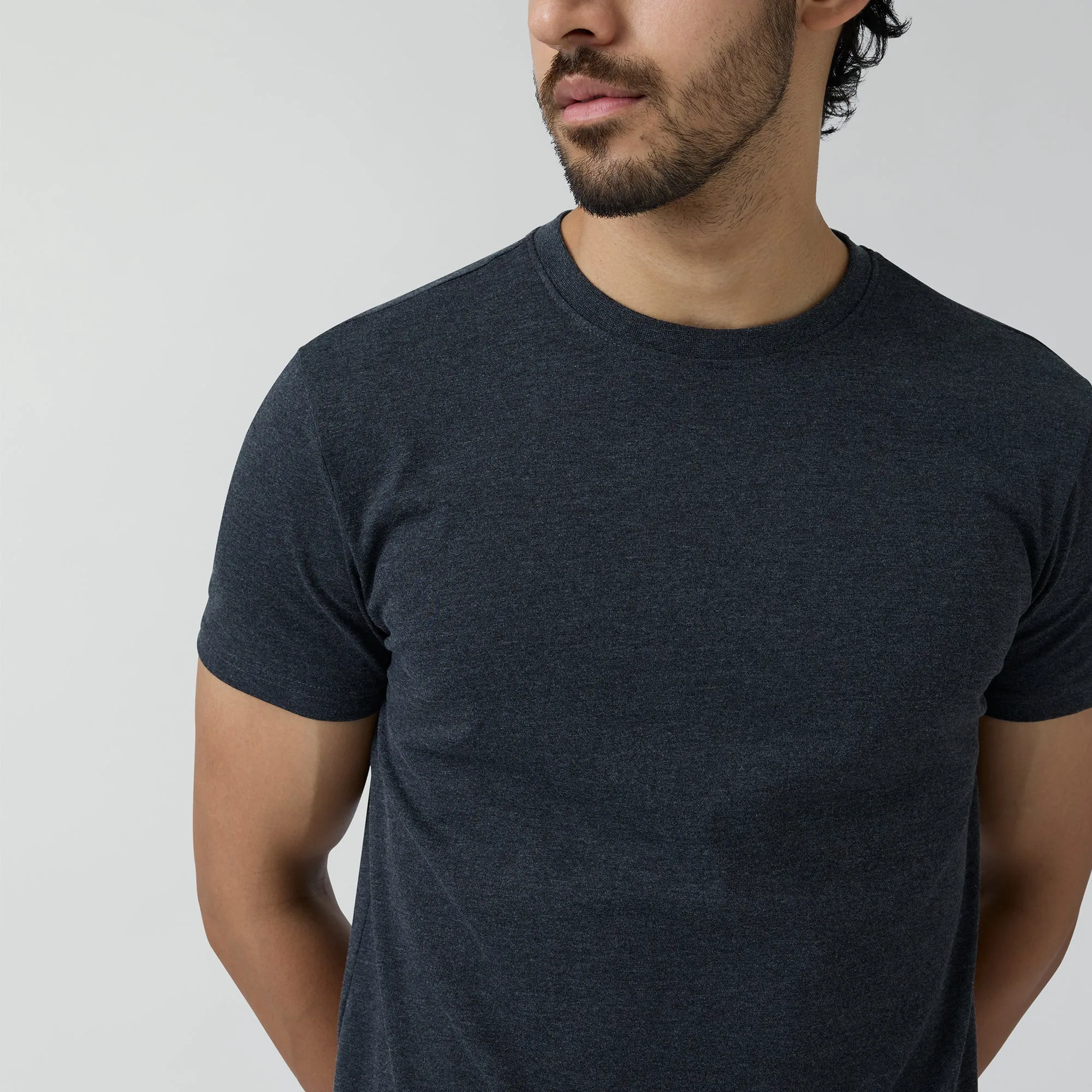 Code Cotton Rich T-shirts Charcoal Grey