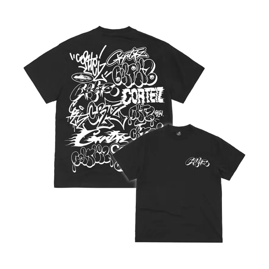 Corteiz Graffiti Tee Black