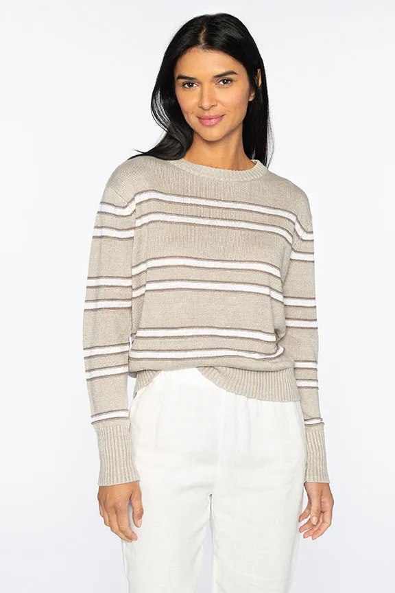 Crop Stripe Crew