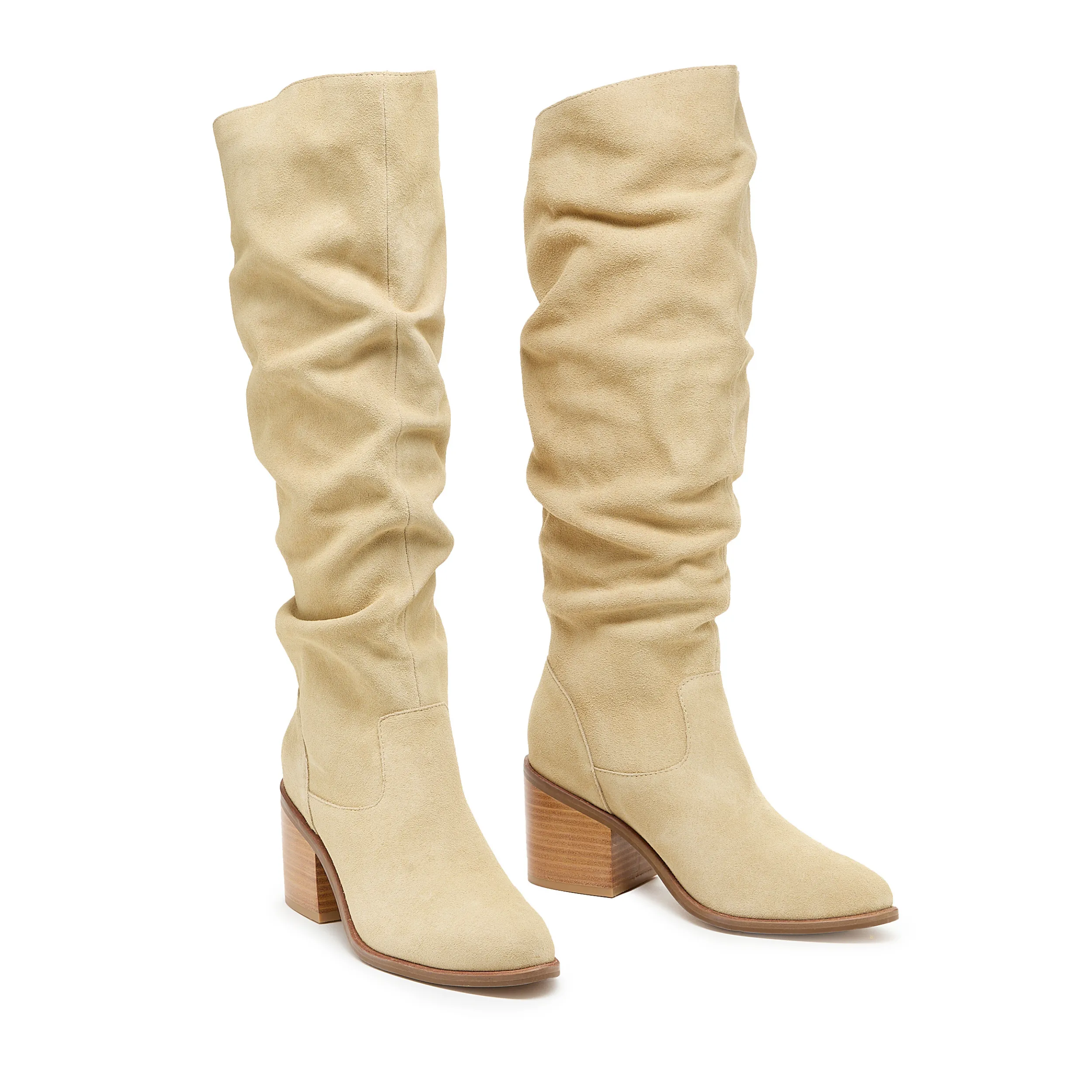 Easton Fawn Suede Slouchy Boots