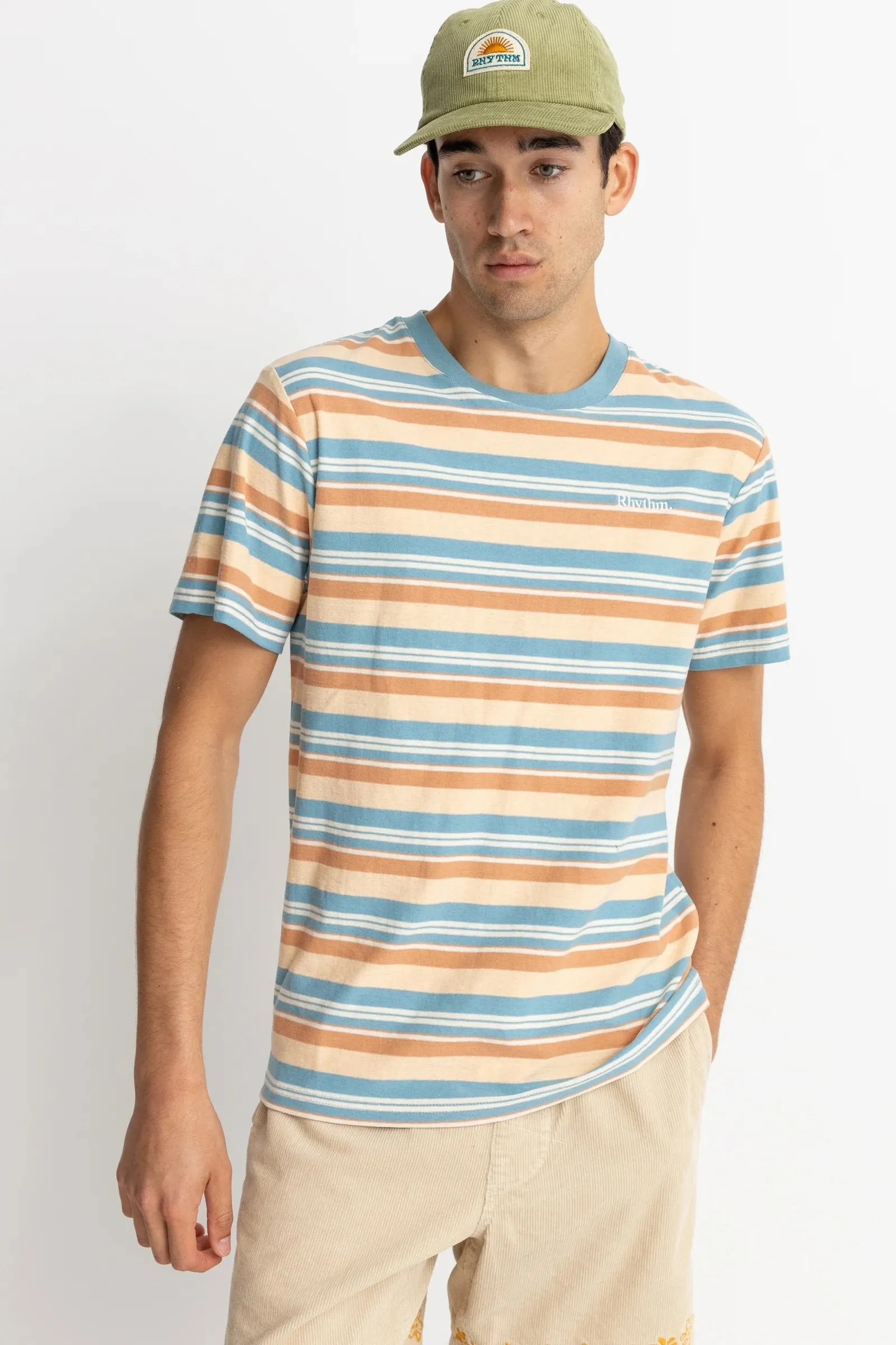 Everyday Stripe Short Sleeve T-Shirt Mineral Blue