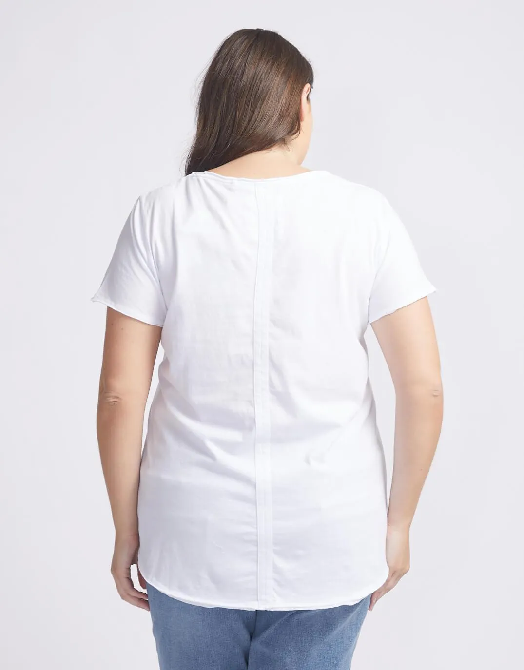 Fundamental Vee Tee - White