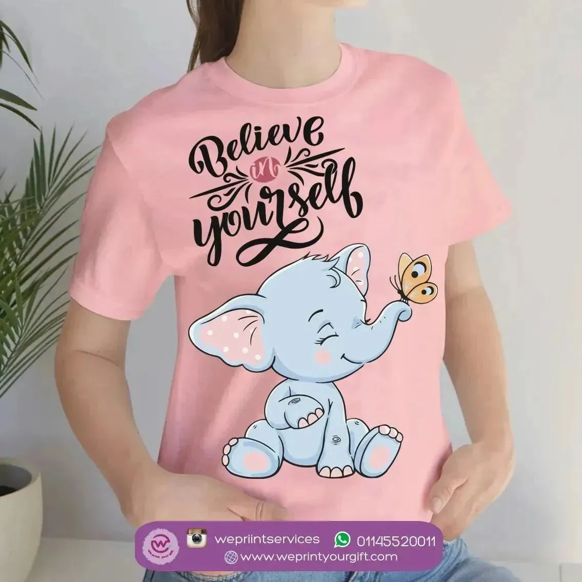 Half sleeve T-shirt- Elephant-A