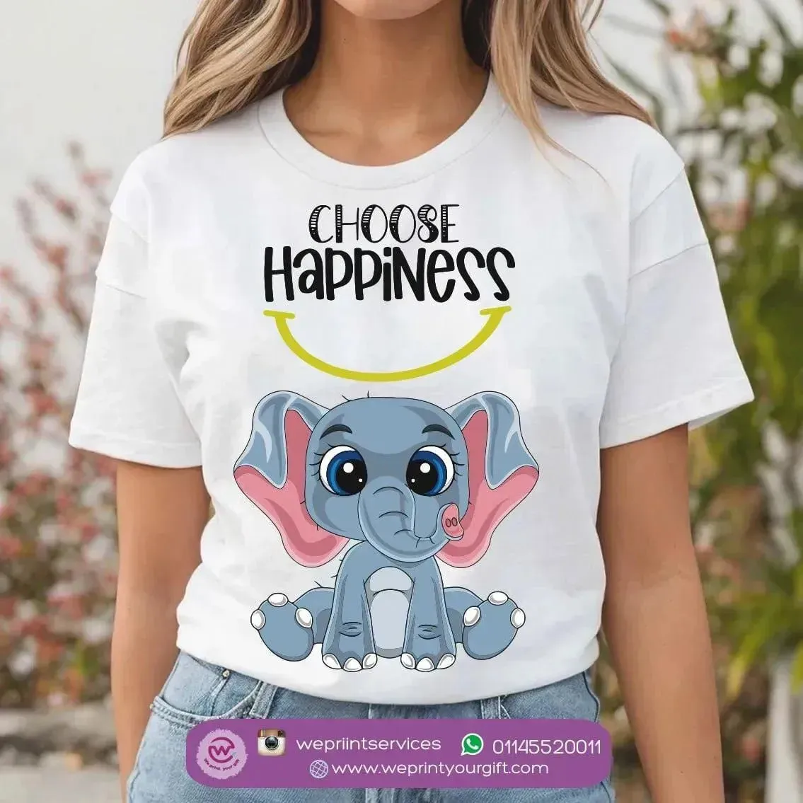 Half sleeve T-shirt- Elephant-A