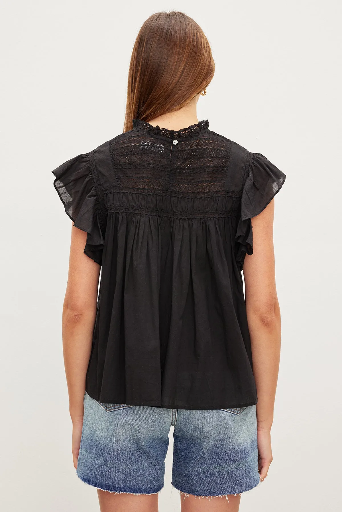 INESSA COTTON LACE TOP