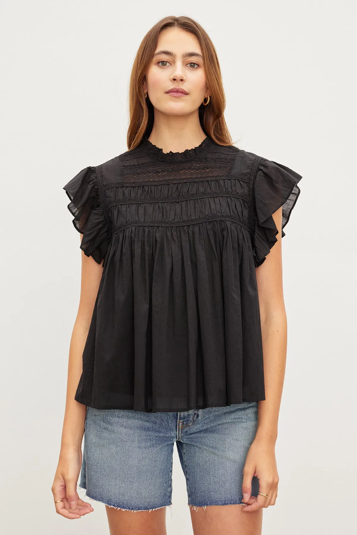 INESSA COTTON LACE TOP