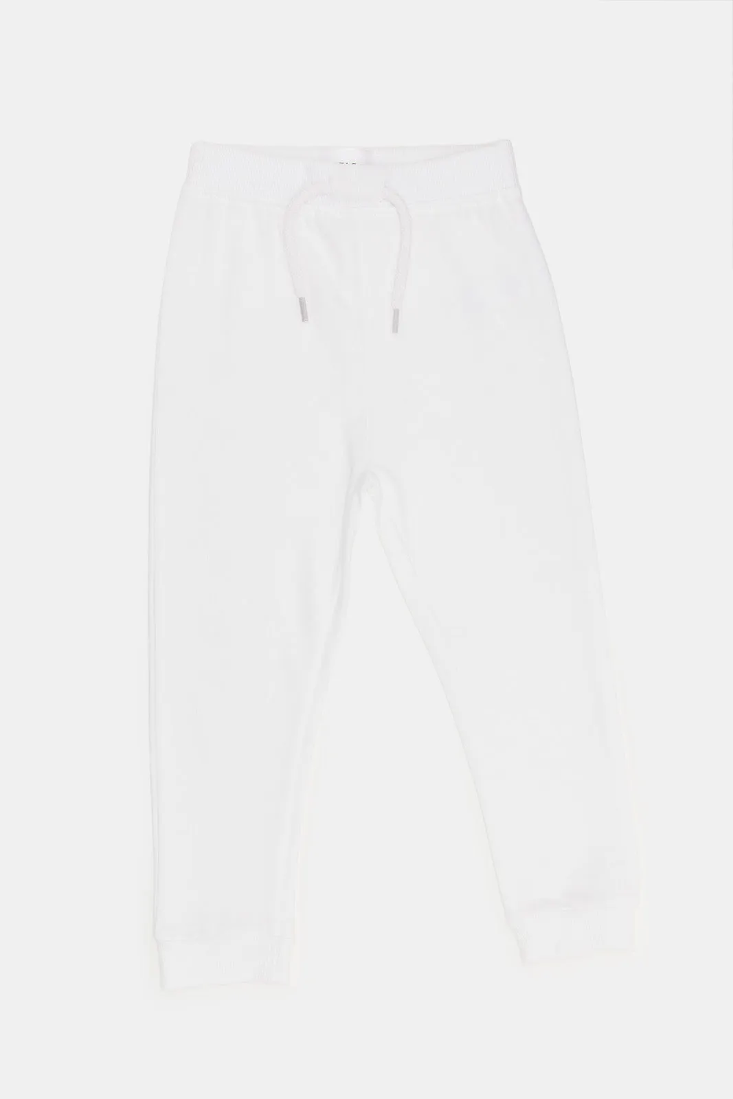 Infant Boys White Plain Jogger