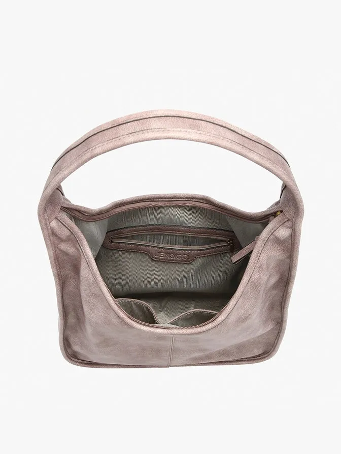 Joey Slouchy Hobo Bag - Ash Mauve