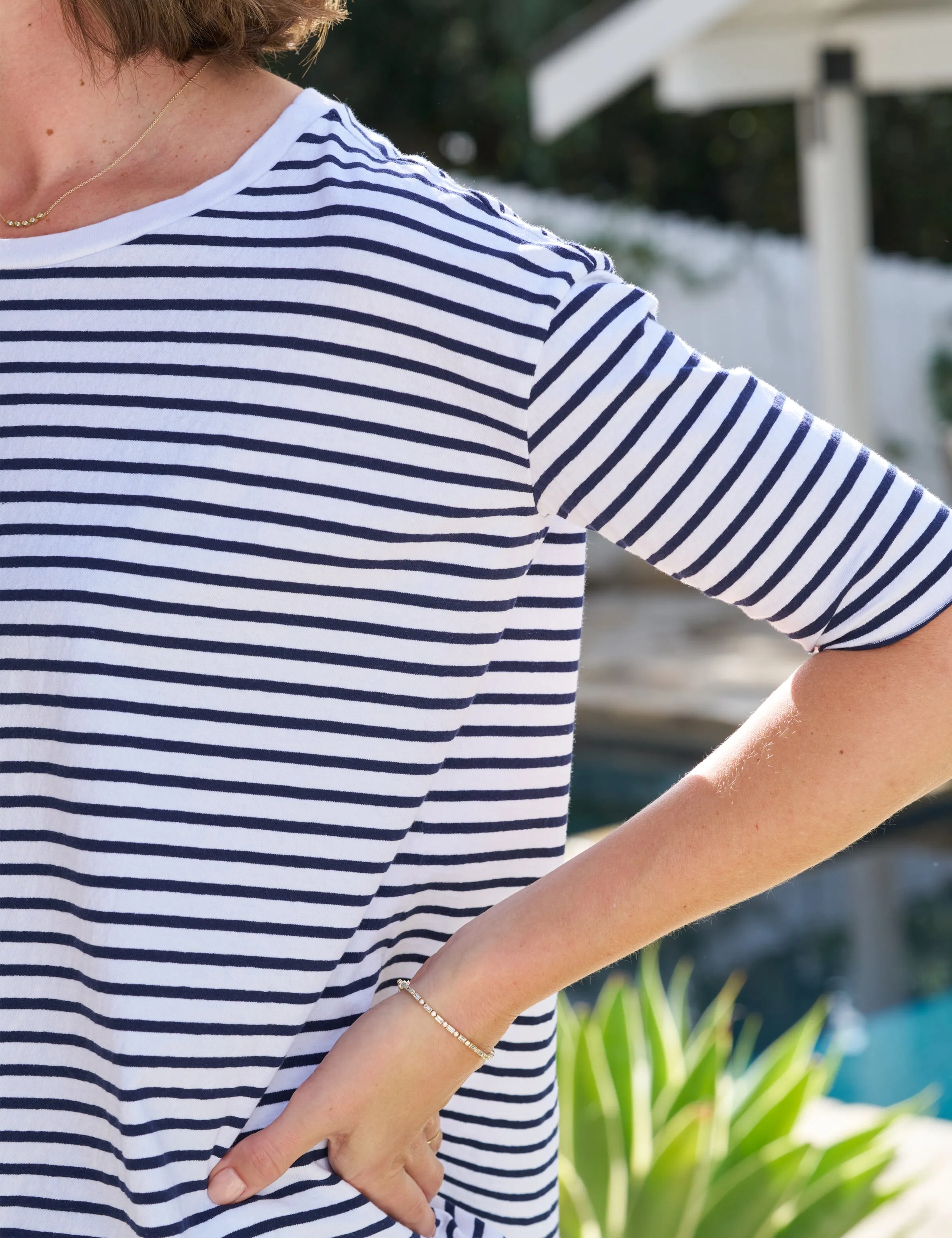 JOSEPHINE Navy French Stripe, Heritage Jersey