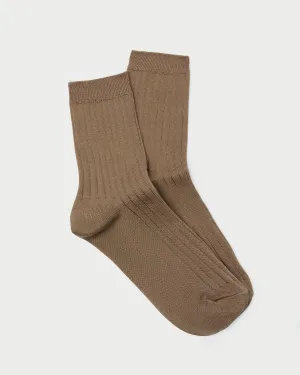 Le Bon Shoppe Tan Trouser Sock