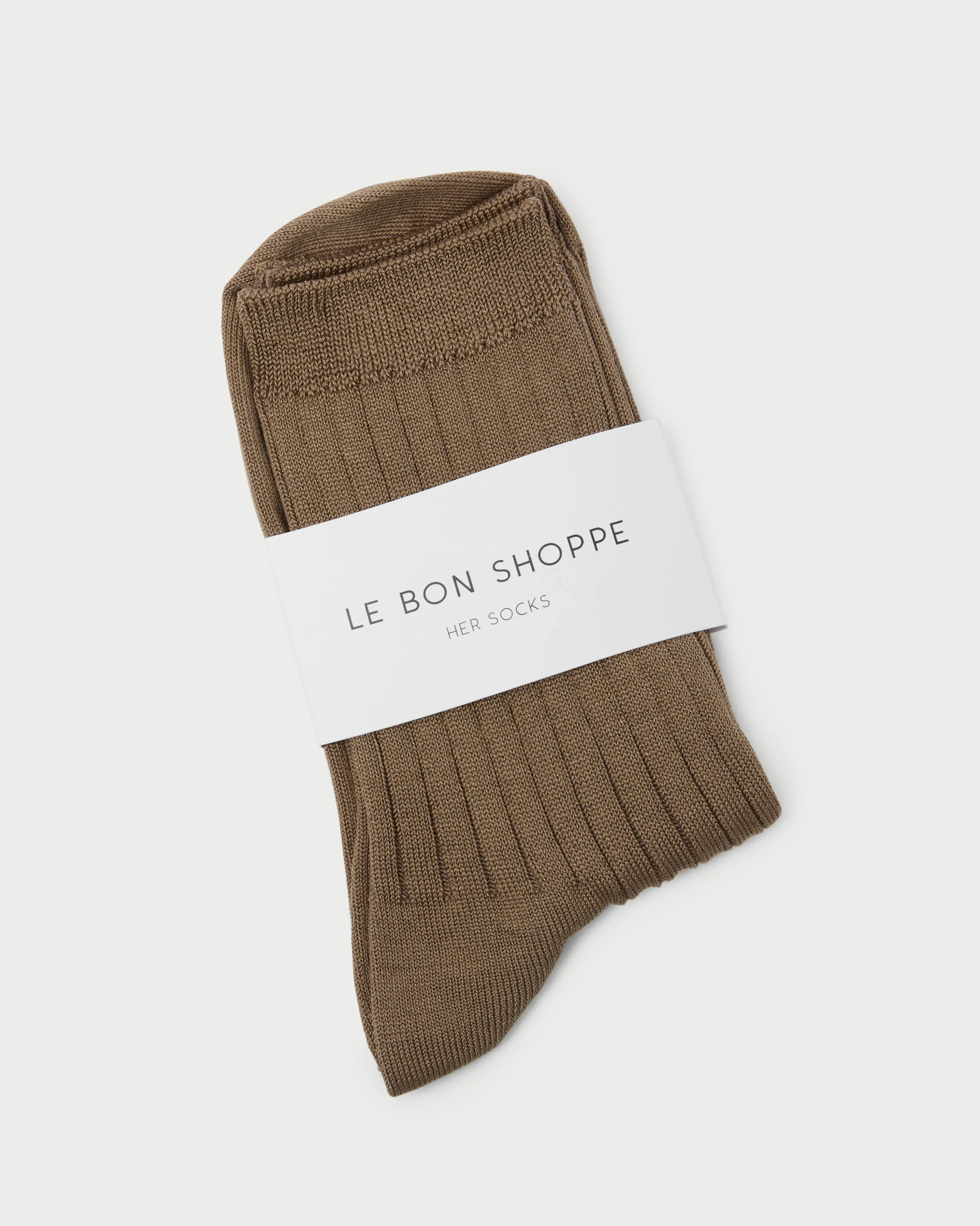 Le Bon Shoppe Tan Trouser Sock