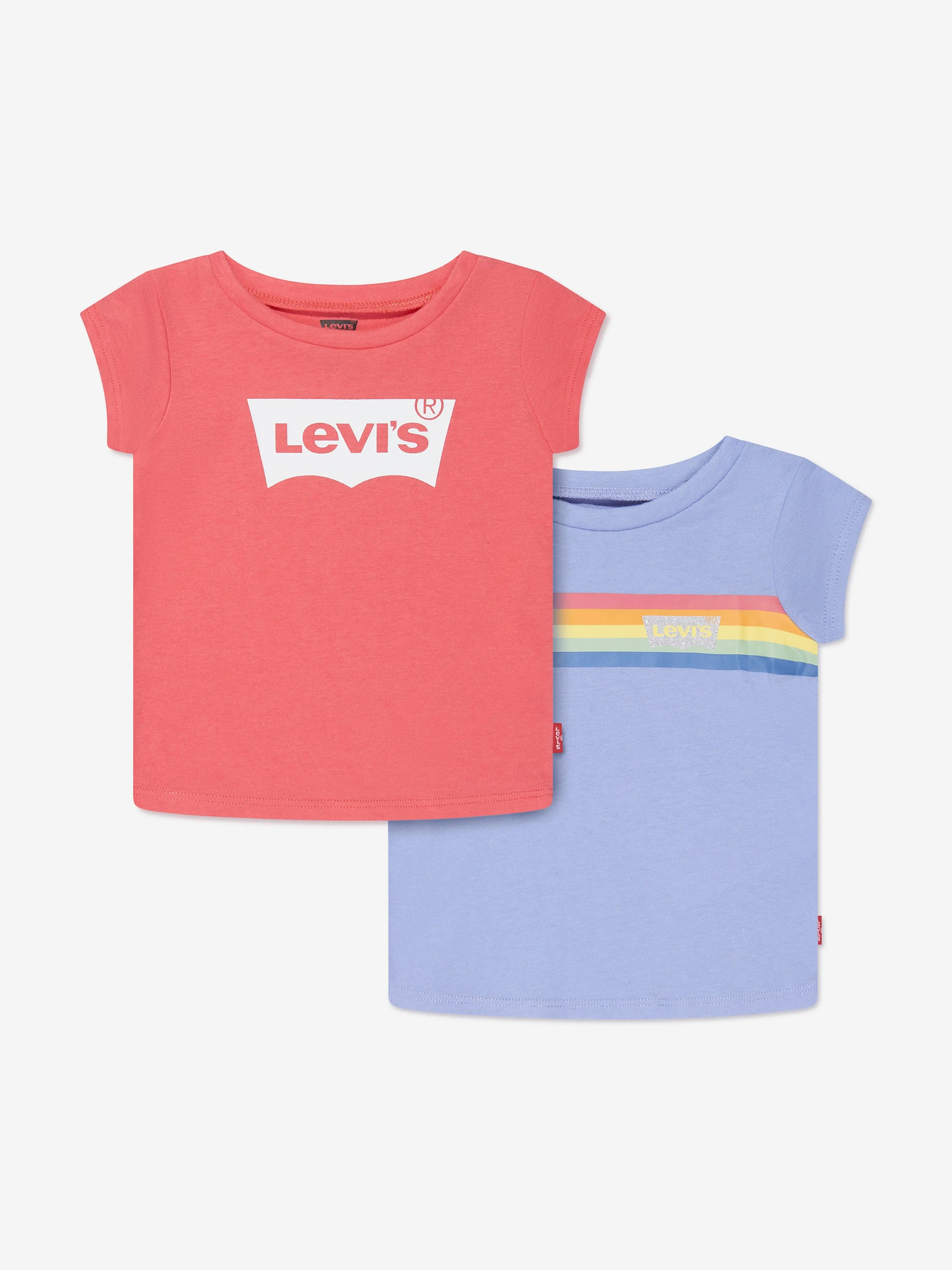 Levi's Wear Baby Girls 2 Pack Iconic T-Shirt Set in Pink