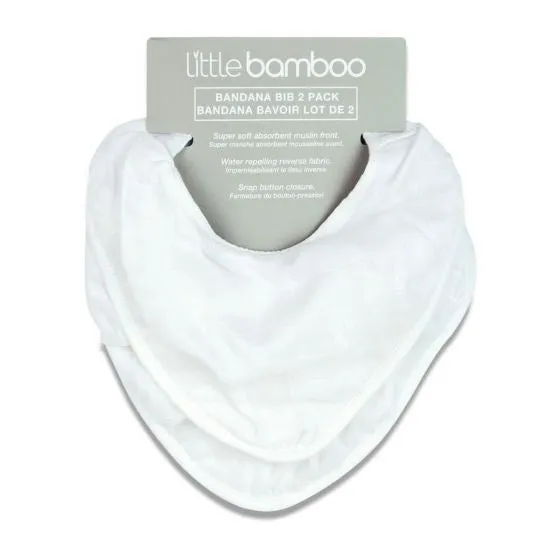 Little Bamboo Muslin Bib- Natural