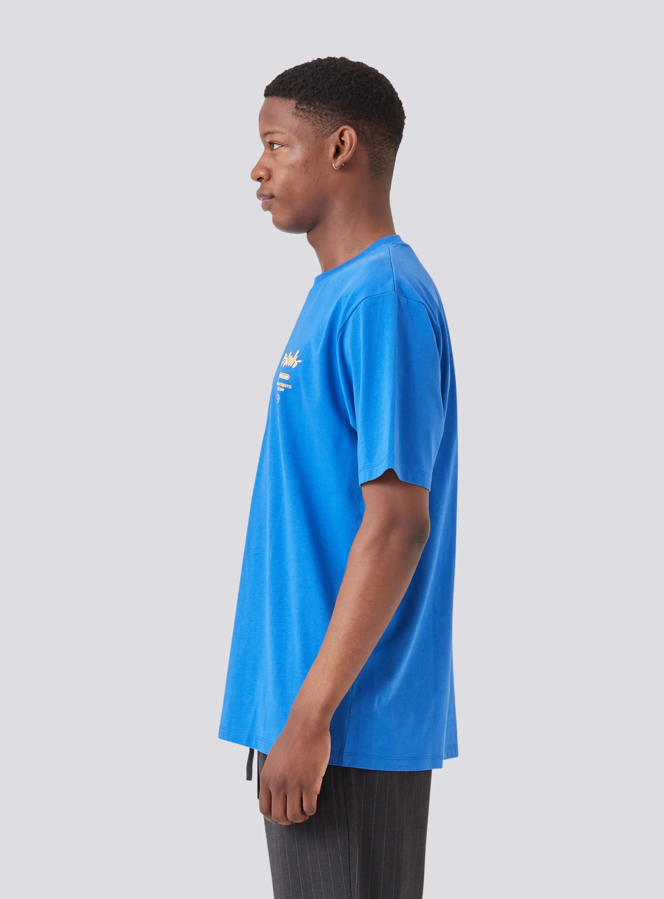 Logo Stack Tee Cyber Blue