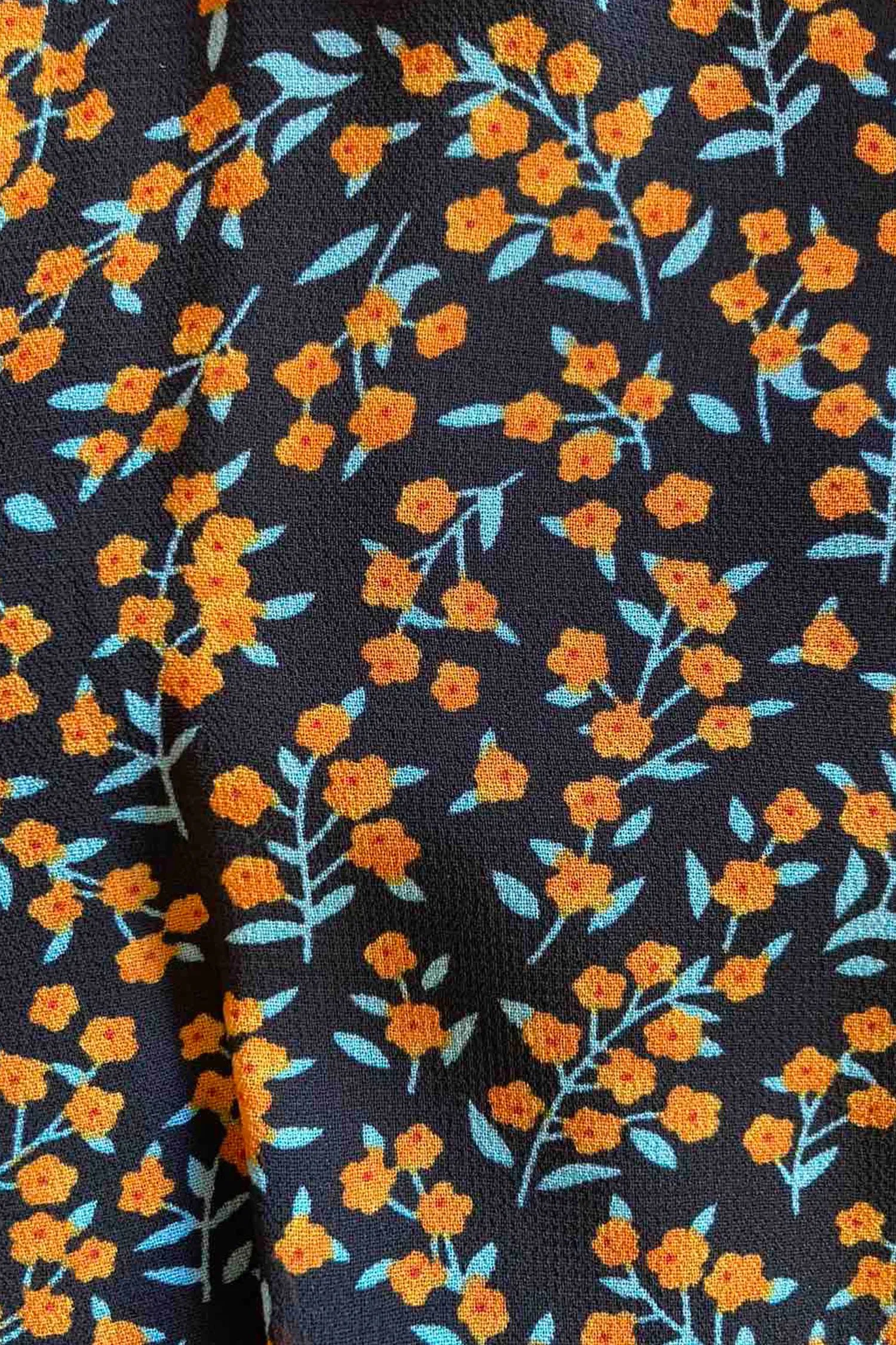 Manette Orange Petit Floral Dress