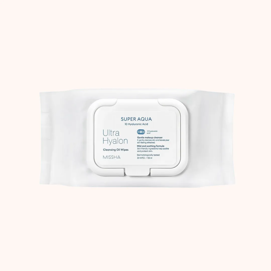 Missha Super Aqua Ultra Hyalron Cleansing Oil Wipes 30pcs