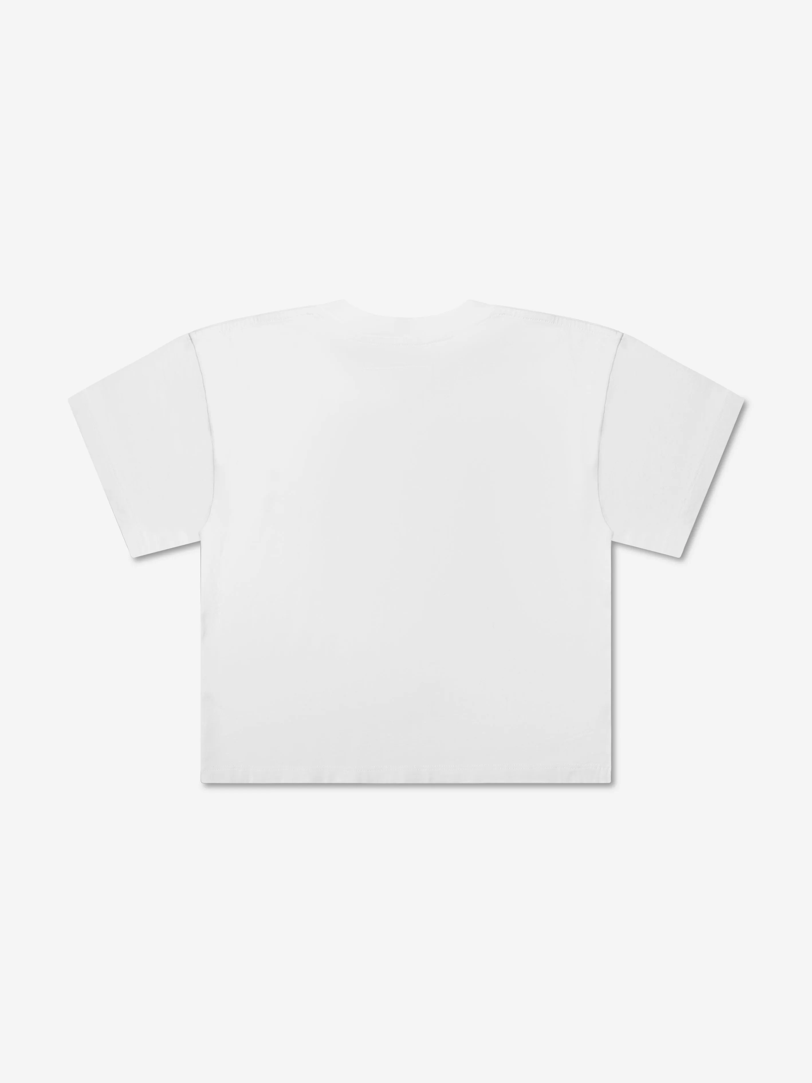 MM6 Maison Margiela Kids Cropped Logo T-Shirt In White