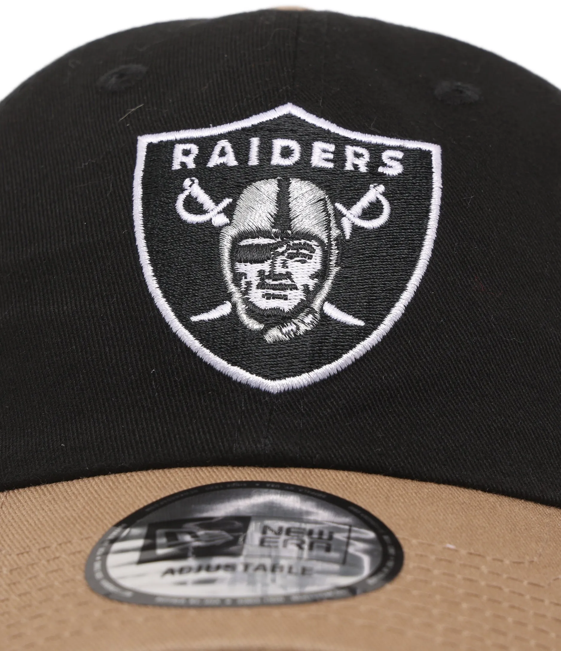 New Era Las Vegas Raiders Contrast Brim Casual Classic Strapback Black/Khaki