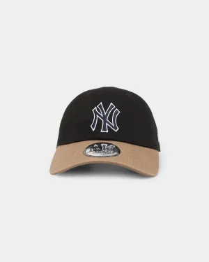 New Era New York Yankees Contrast Brim Casual Classic Strapback Black/Khaki