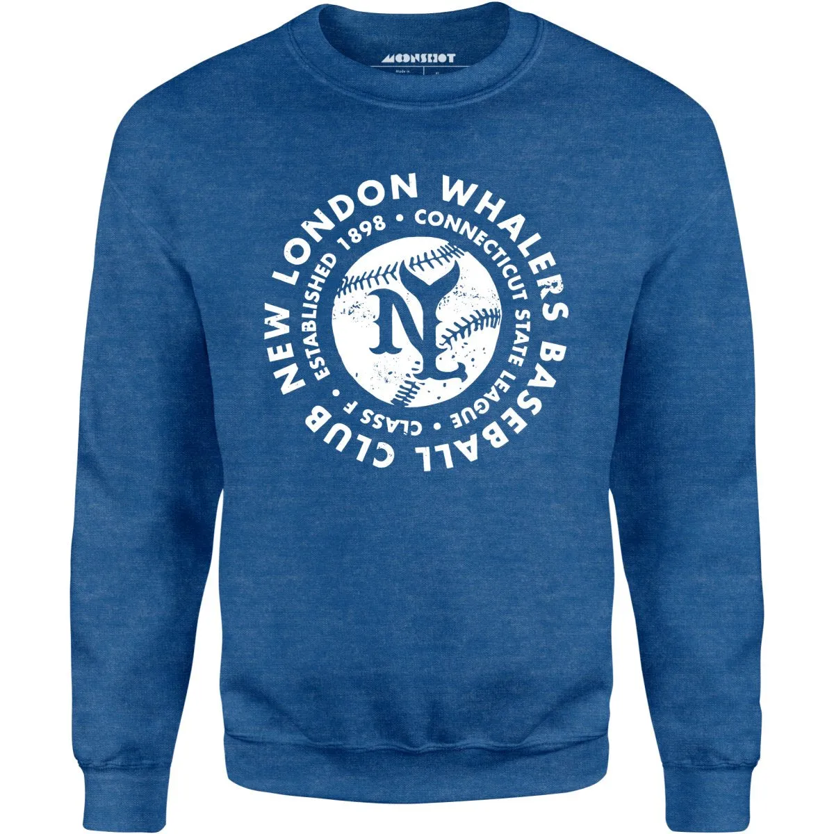 New London Whalers - Connecticut - Vintage Defunct Baseball Teams - Unisex Sweatshirt