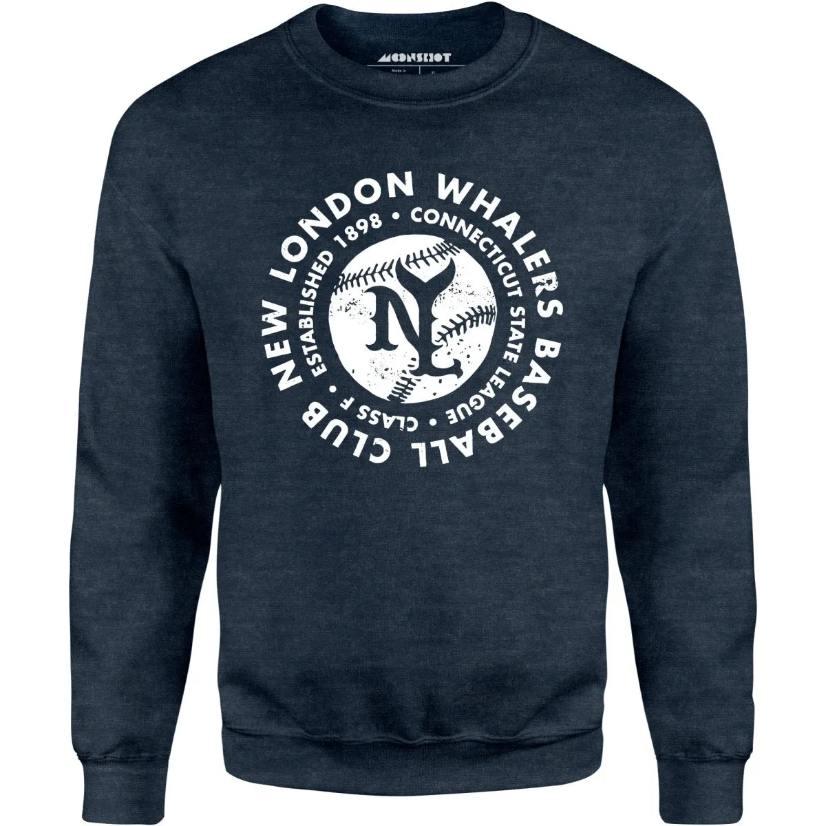 New London Whalers - Connecticut - Vintage Defunct Baseball Teams - Unisex Sweatshirt