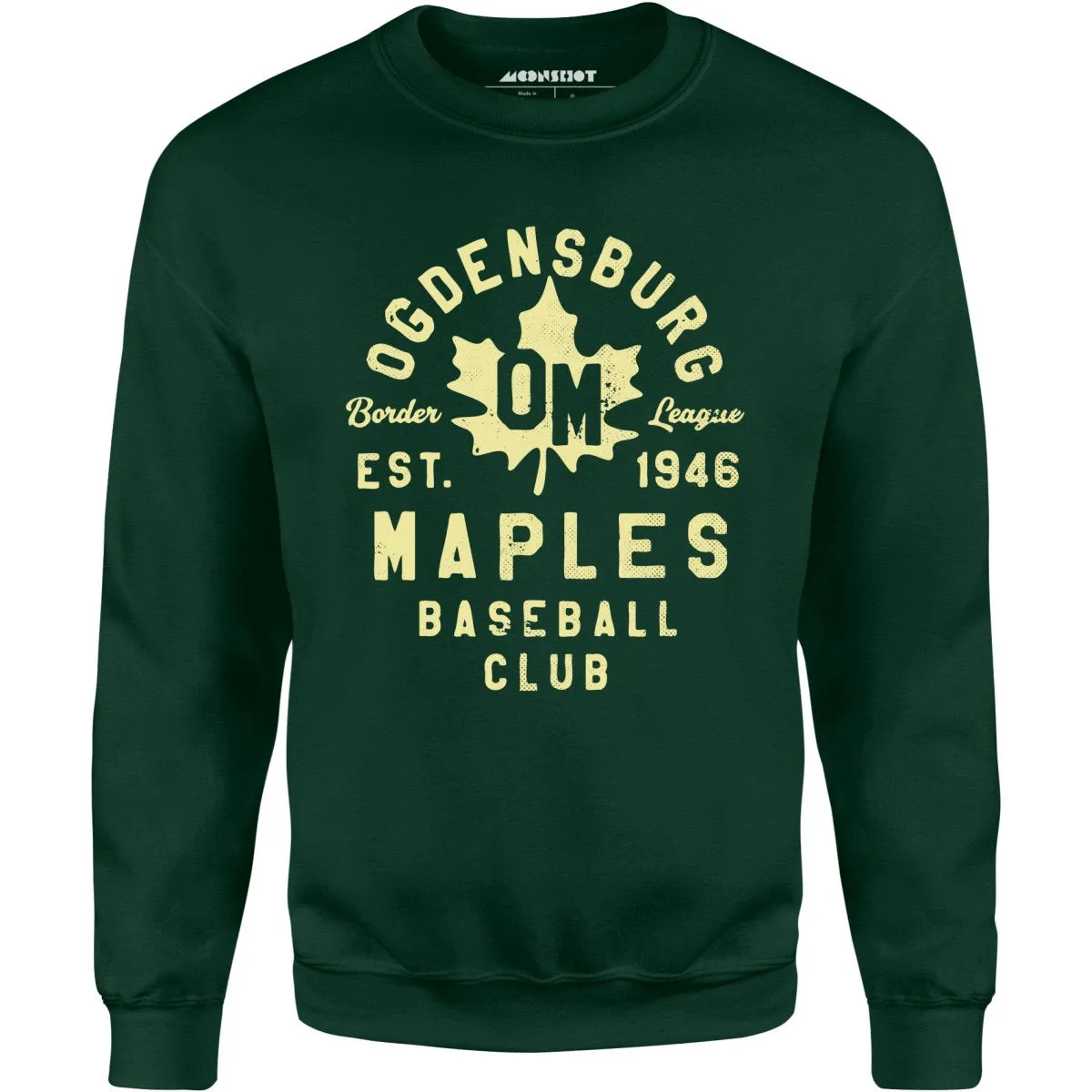 Ogdensburg Maples - New York - Vintage Defunct Baseball Teams - Unisex Sweatshirt