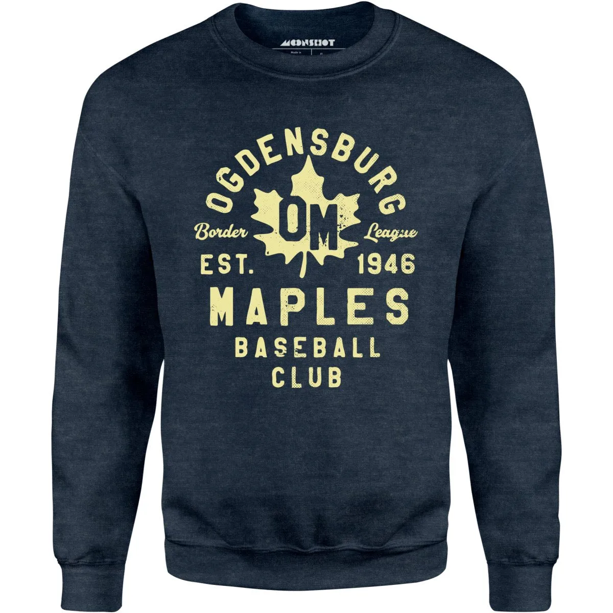 Ogdensburg Maples - New York - Vintage Defunct Baseball Teams - Unisex Sweatshirt