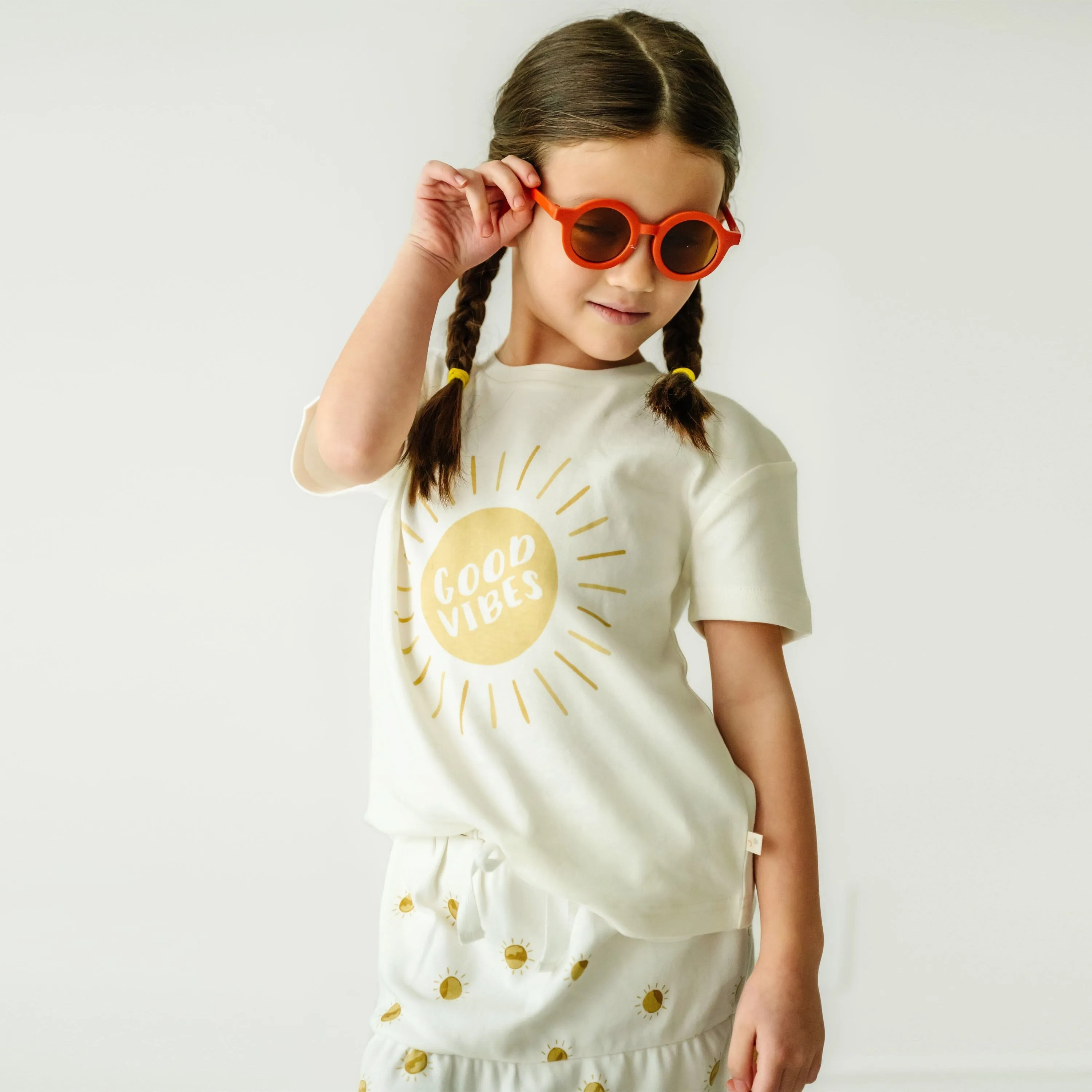 Organic Girls Tee and Skort Outfit | Sunshine