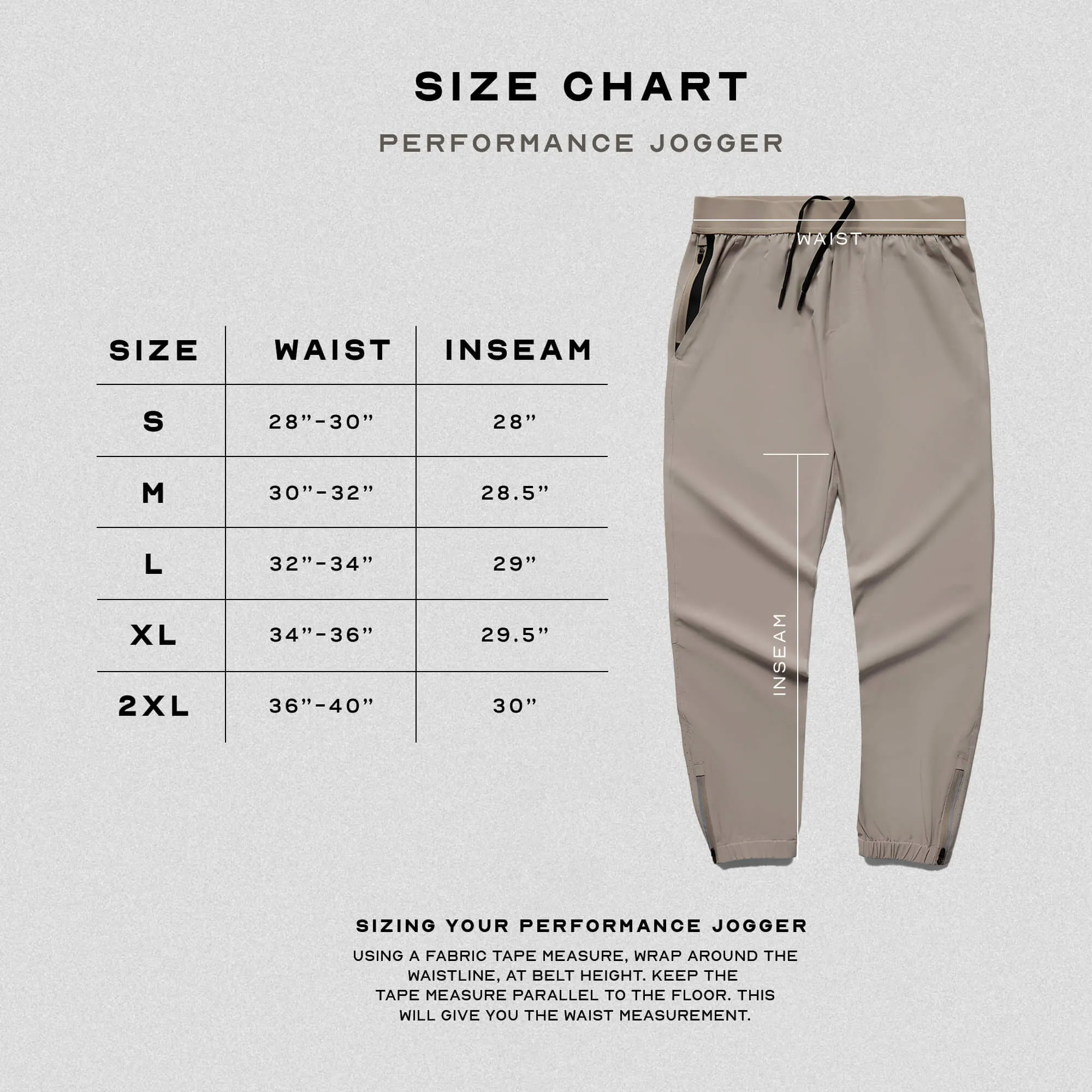 Performance Joggers - Taupe