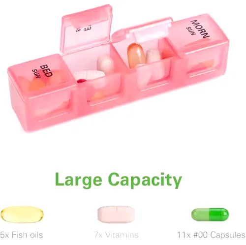 Pill Organizer Weekly Moisture proof  RTPBORG