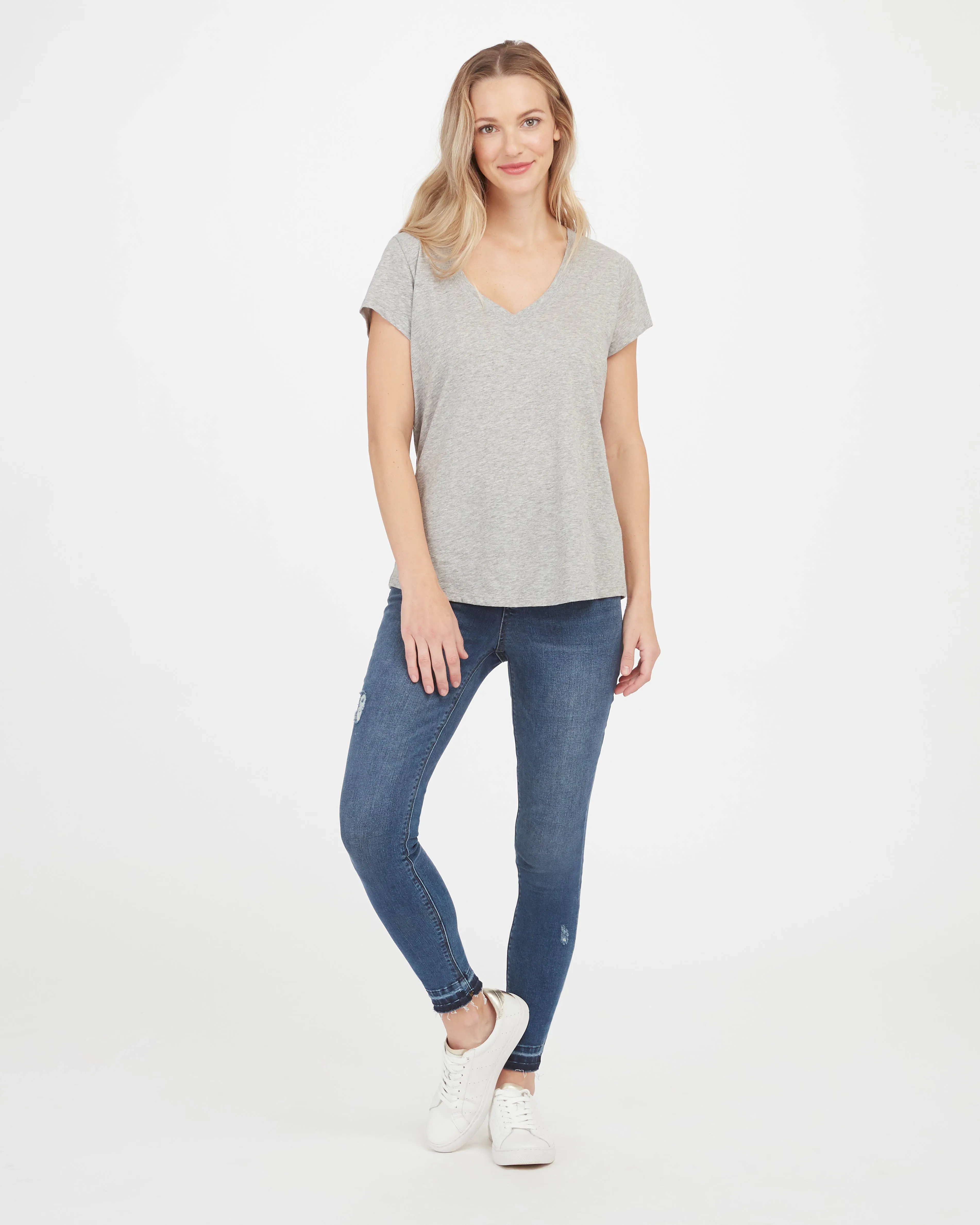 Pima Cotton V-Neck Tee