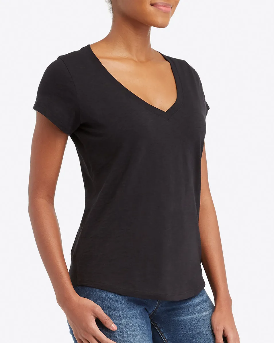 Pima Cotton V-Neck Tee