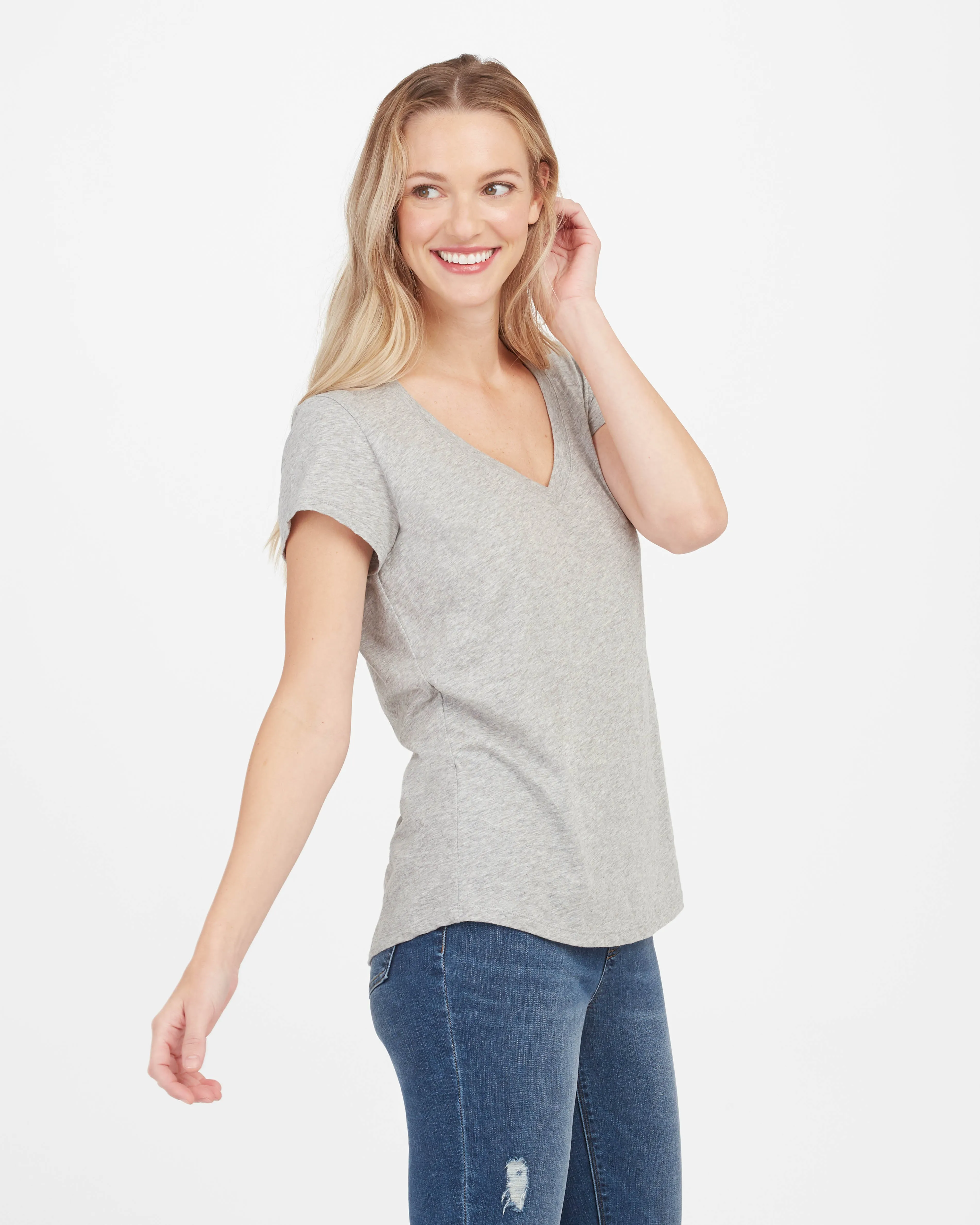 Pima Cotton V-Neck Tee