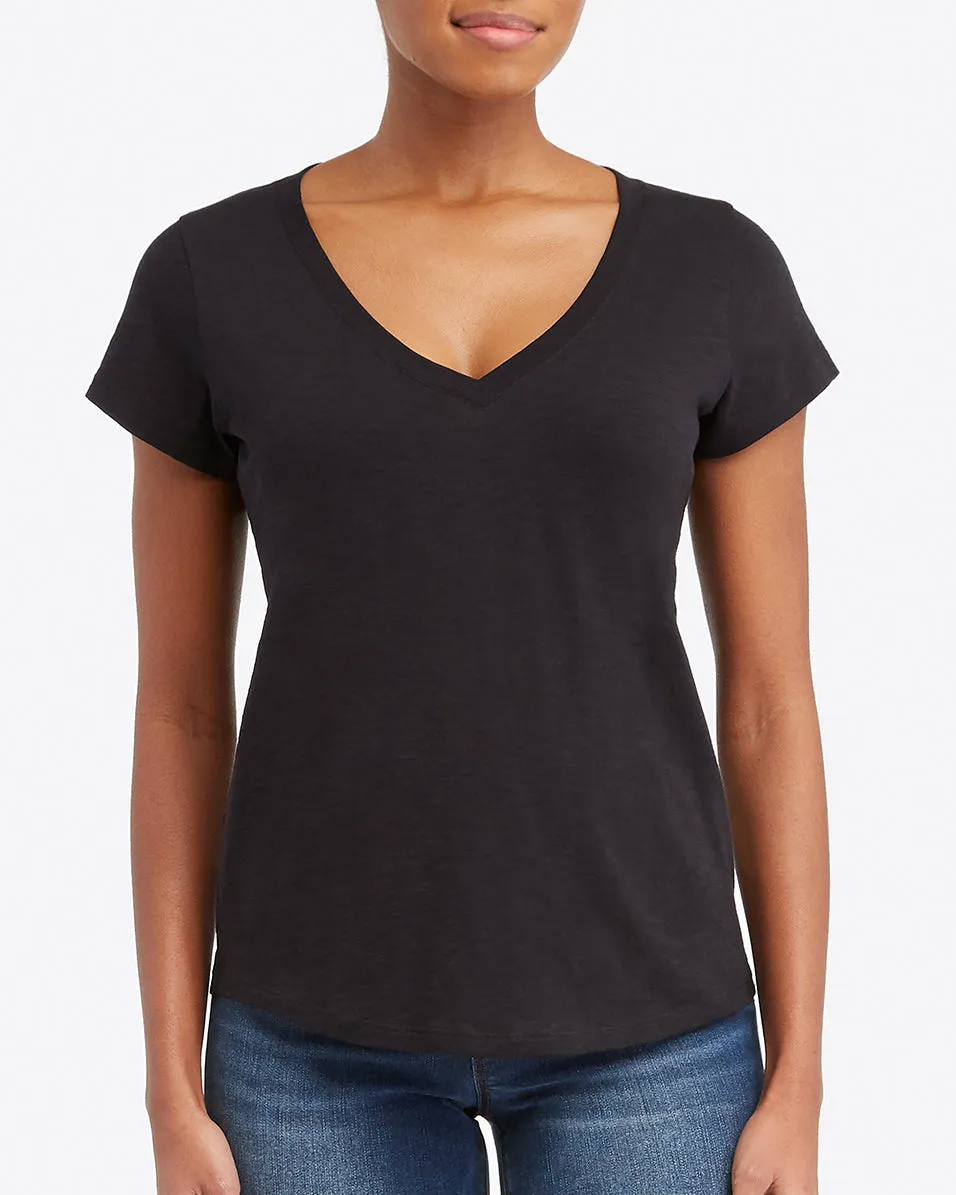 Pima Cotton V-Neck Tee