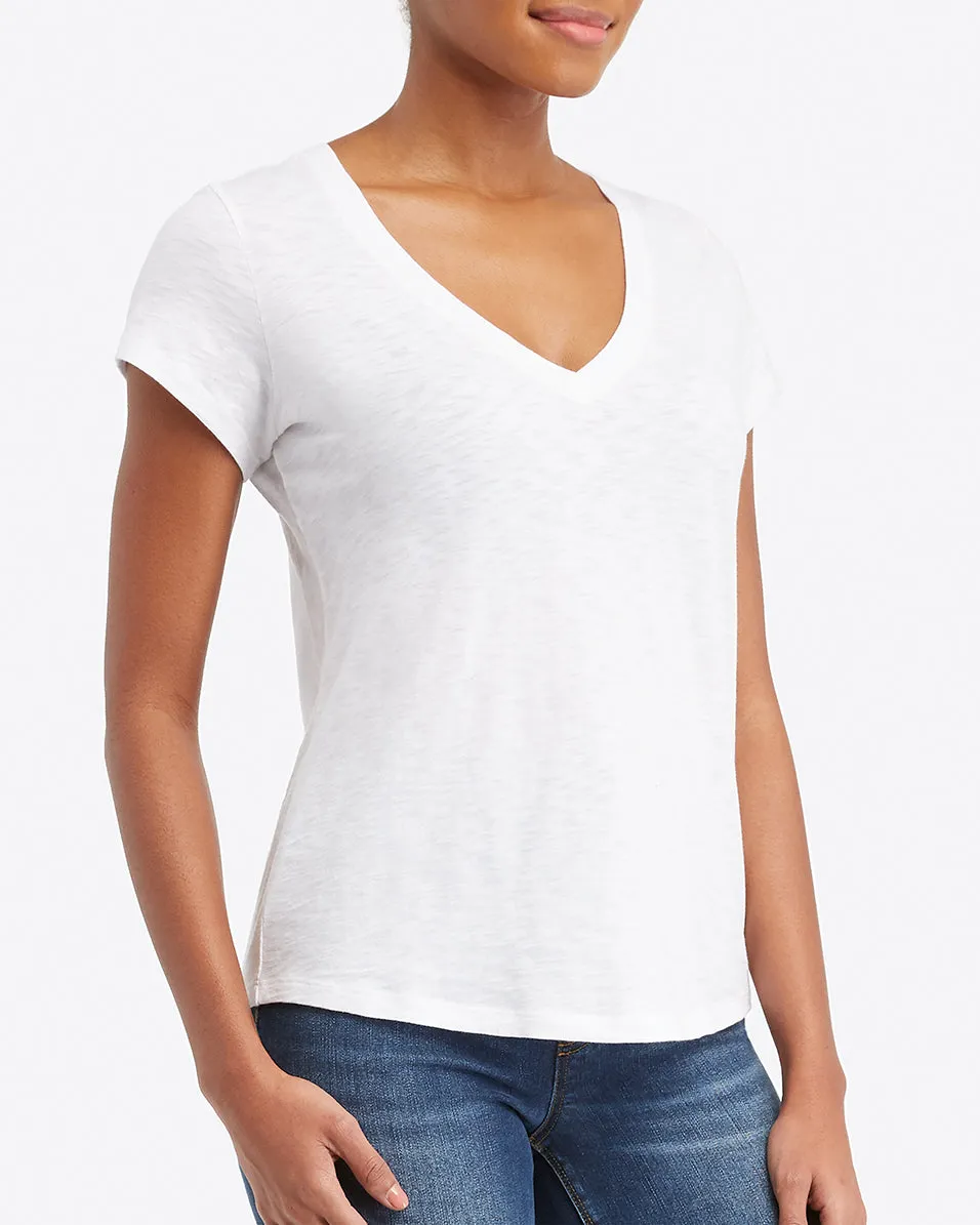 Pima Cotton V-Neck Tee