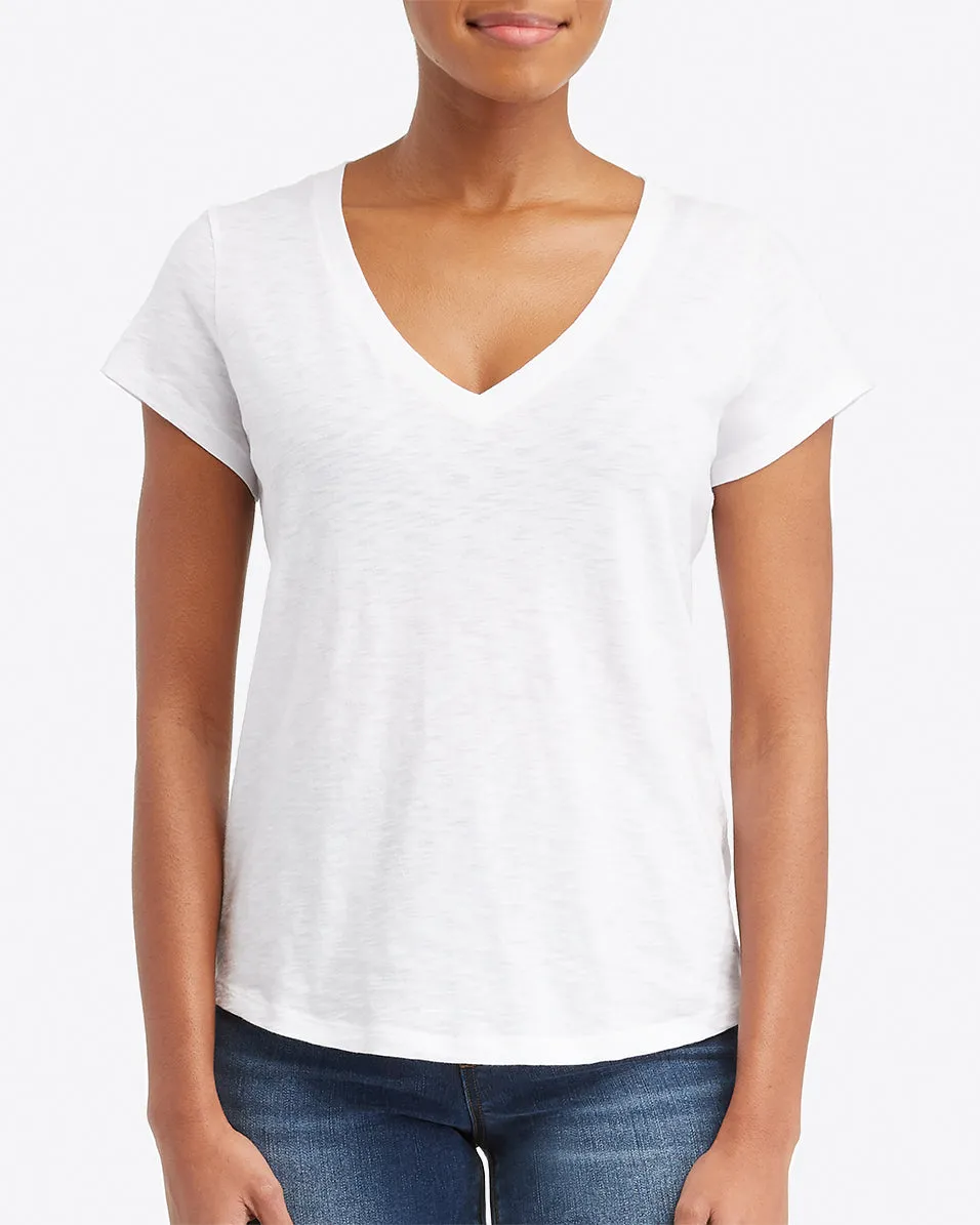 Pima Cotton V-Neck Tee