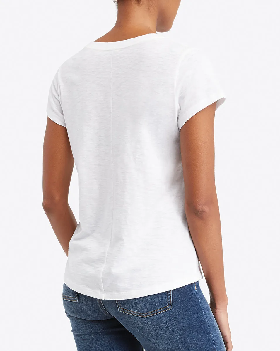 Pima Cotton V-Neck Tee