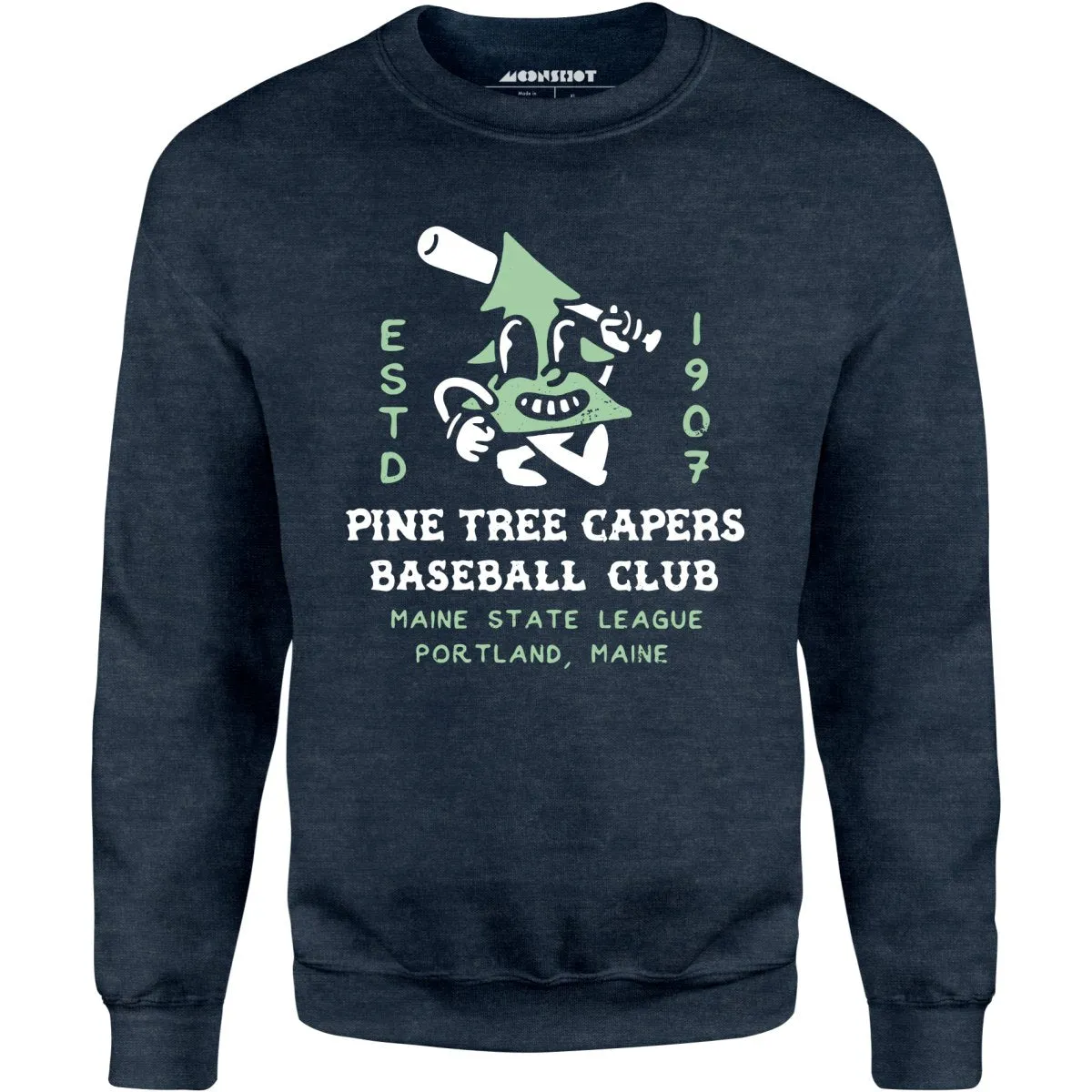 Pine Tree Capers - Portland, ME - Vintage Defunct Baseball Teams - Unisex Sweatshirt