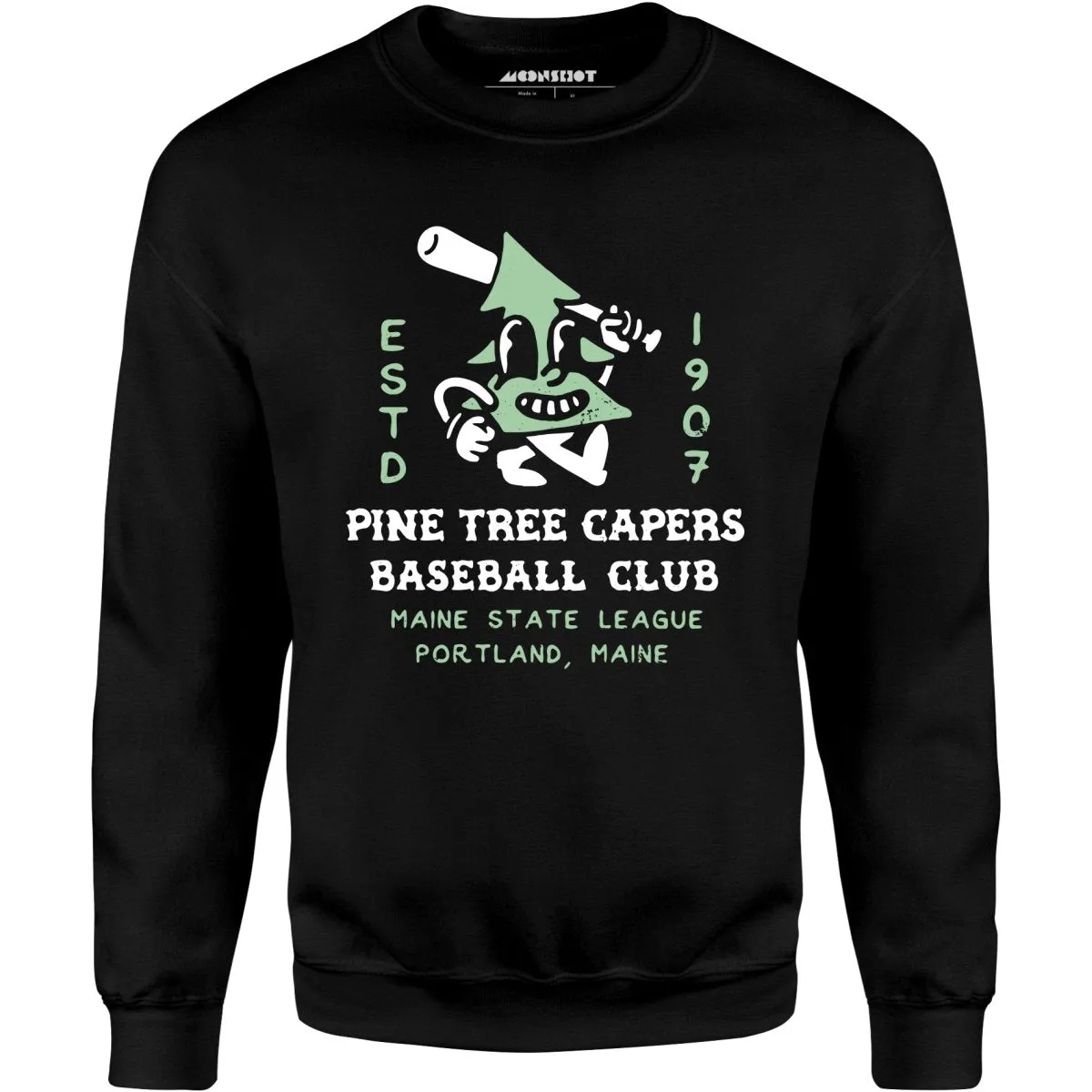 Pine Tree Capers - Portland, ME - Vintage Defunct Baseball Teams - Unisex Sweatshirt